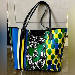 Henri Bendel multicolor tote with protective bag